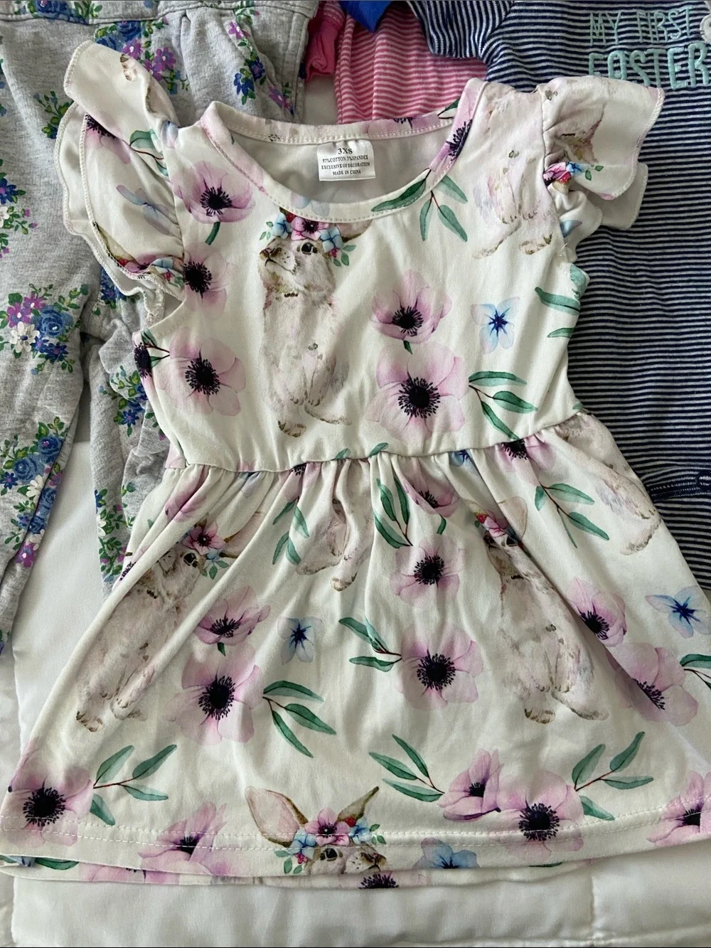 Baby Girl Easter, Spring Floral mixed set - Picture 2 of 11
